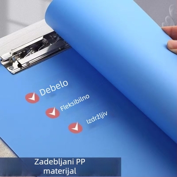 A4 fascikl s dvostrukim klipom, plastični, uredski organizator, s tiskanim logotipom