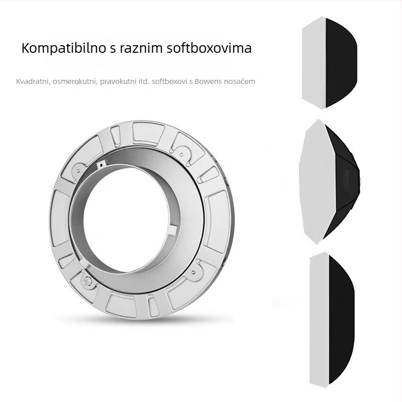 Baorong Metalni držač za interfejs kvadratnog i osmerokutnog softboxa – dodatak za video rasvjetu
