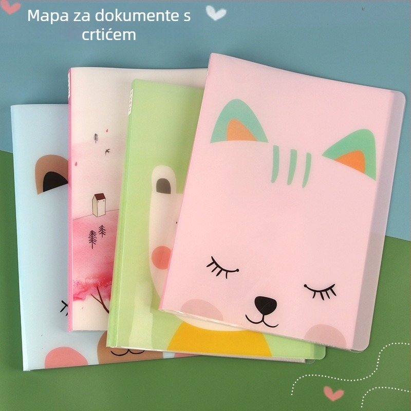 A4 Slatka karikatura dosje za dokumente – kreativni školski folder za djecu predškolske dobi
