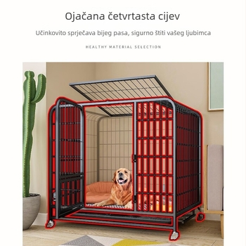 Kavez za srednje i manje pse, unutarnji kavez s ugrađenim WC-om, kućica za Shiba Inu i Corgi, kavez za kućne ljubimce