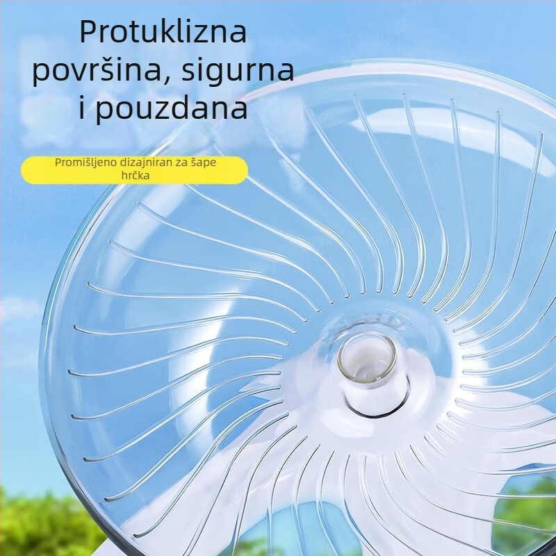 Hamster leteći disk i trkaći kotač – glatko i tiho, dekorativna igračka za male hamstere