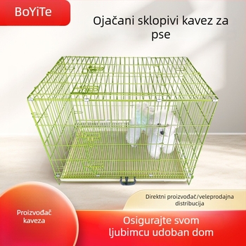 Poyite unutarnji sklopivi kavez za mačke, pse i zečeve sa toaletom – velike, srednje i male veličine