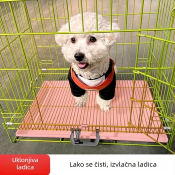 Poyite unutarnji sklopivi kavez za mačke, pse i zečeve sa toaletom – velike, srednje i male veličine