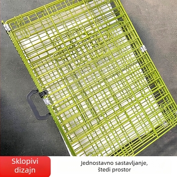 Poyite unutarnji sklopivi kavez za mačke, pse i zečeve sa toaletom – velike, srednje i male veličine