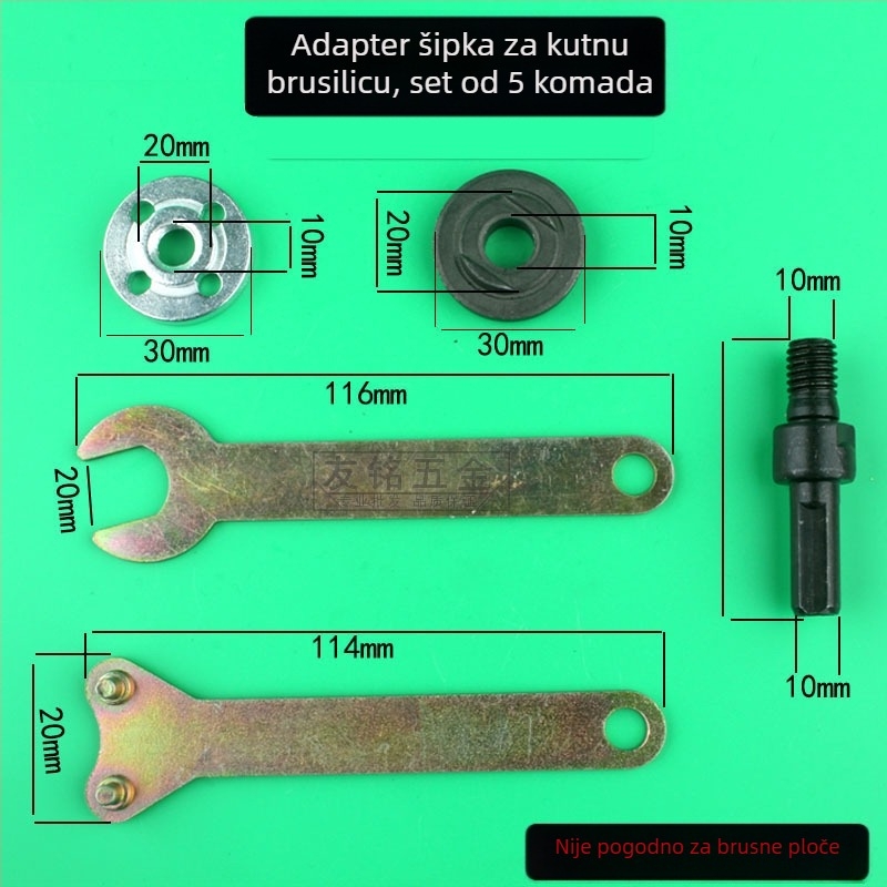 Mini stolni stezaljka od aluminijevog legura s ravnim čeljustima