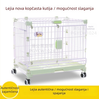 Lejia kavez za kućne ljubimce sa snap-on sustavom, slagiv i povezan, za mačke i pse, pogodan za manje i srednje pse