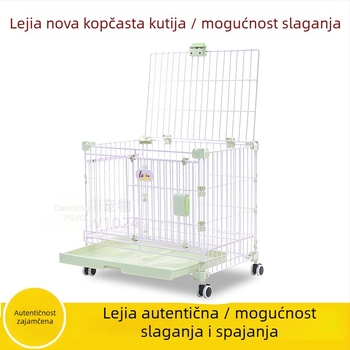 Lejia kavez za kućne ljubimce sa snap-on sustavom, slagiv i povezan, za mačke i pse, pogodan za manje i srednje pse