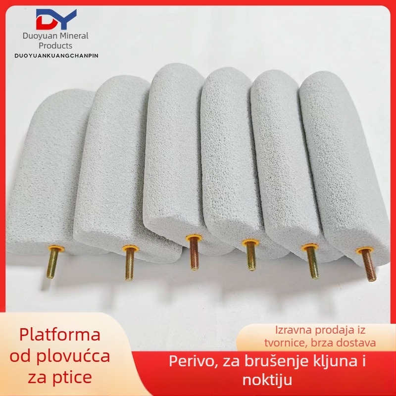 Plastični držač za papige i platforma za brusenje kandži za ptice i male životinje – igračka