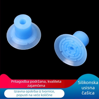 Plava silikonska usisna čašica, jednostruka, mehanička vakuumska glava, industrijski pneumatski pribor, protuklizno