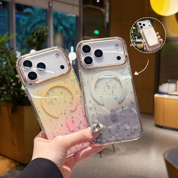 Magnetno kućište s glitterom za iPhone 17 Pro Max – zaštitno kućište otporno na pad za iPhone 16/15