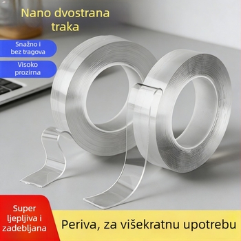 Nano dvostrana traka, prozirna i vodootporna, snažno prianjanje