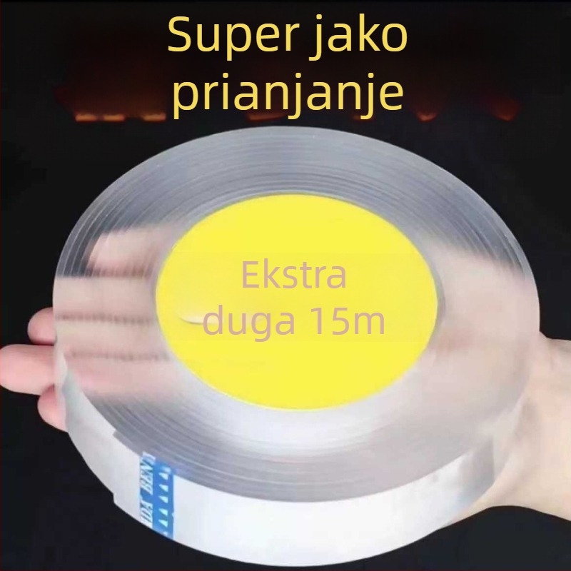 Nano dvostrana traka, prozirna i vodootporna, snažno prianjanje