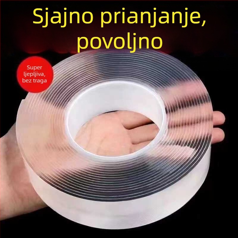 Nano dvostrana traka, prozirna i vodootporna, snažno prianjanje