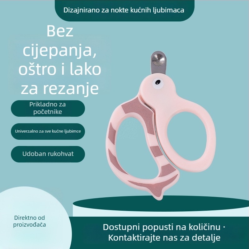 Klešta za nokte mačaka i psa, sladak dizajn, sigurna oštrica štiti od ozljeda živca