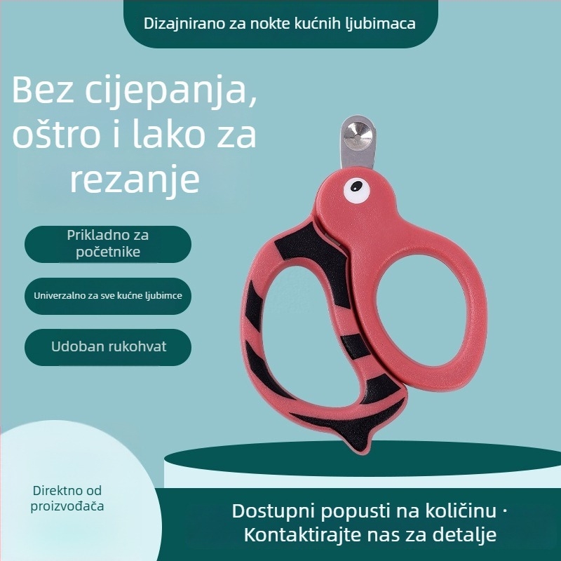 Klešta za nokte mačaka i psa, sladak dizajn, sigurna oštrica štiti od ozljeda živca