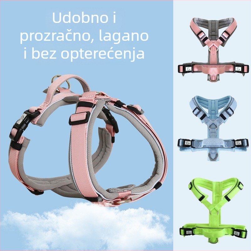 Reflektirajući prsni kaiš za male pse – za šetnje