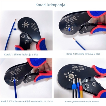 KOANTOOLS VXC916-6N Klemenske kliješta za terminale, 0,08–16 mm