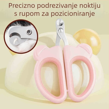 Škare za mačje kandže s oblikom medvjeda i kružnim otvorom, kliješta za kandže mačaka, alat za njegu kućnih ljubimaca