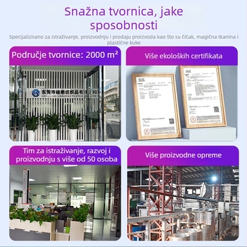 Najlonska narukvica za zglob s pahuljastom tkaninom i sjajnom niti, PVC zakrpa i Velcro zatvarač