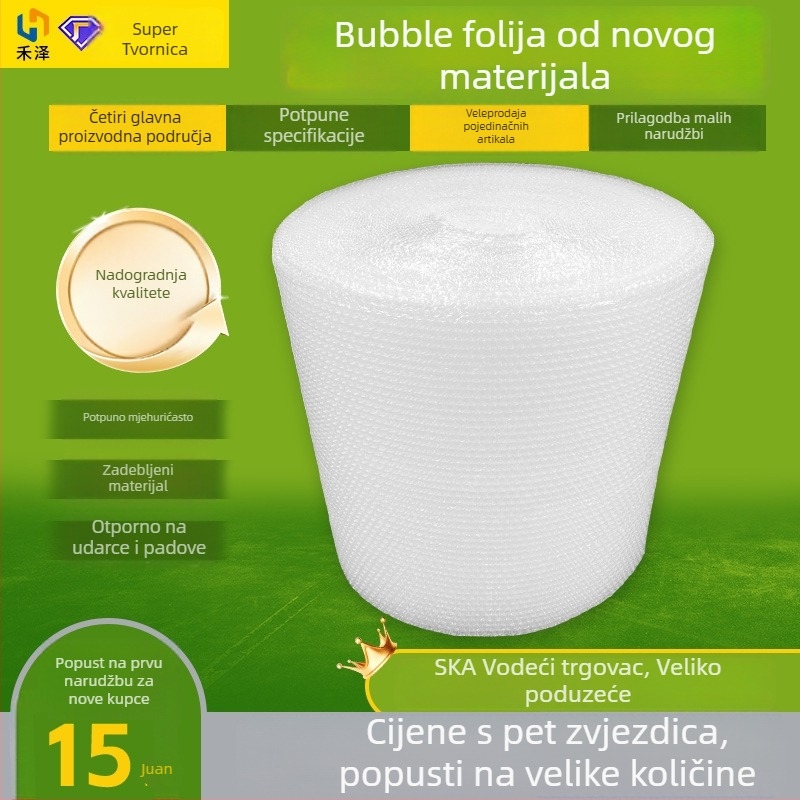 30 cm široka rola filma s mjehurićima, novi materijal, za pakiranje i zaštitu od udaraca