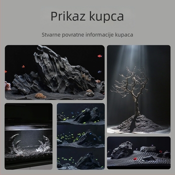 Crni zlatni pijesak za akvarije – donji substrat za akvaristiku s ukrasnim škampima i guppyji