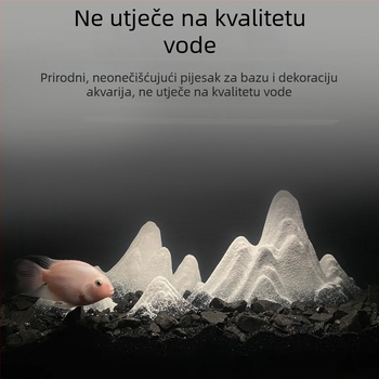 Crni zlatni pijesak za akvarije – donji substrat za akvaristiku s ukrasnim škampima i guppyji