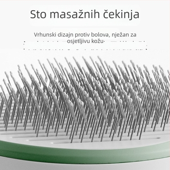 Češalj za mačke i pse za uklanjanje dlake i antibakterijsku njegu; alat za njegu kućnih ljubimaca
