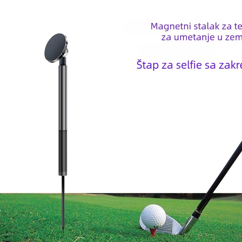 Magnetski držač za telefon s podnim stativom i univerzalnim magnetskim diskom za vanjske selfie