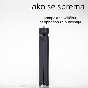 Stolni mini tripod za mobitel s rasvjetom za livestream, 19 cm držač