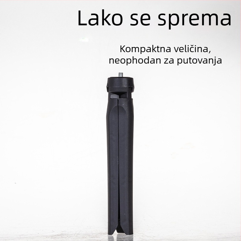 Stolni mini tripod za mobitel s rasvjetom za livestream, 19 cm držač