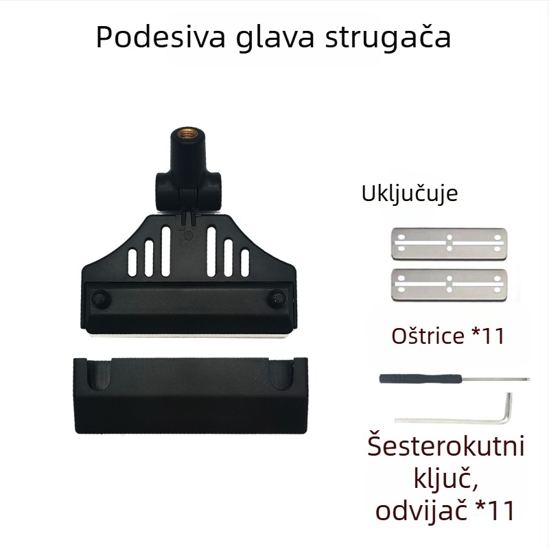 Čistač algi za akvarij s dugom držalom, kompaktna glava, alat za čišćenje