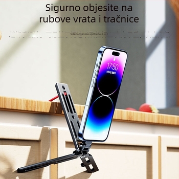 Stolni držač za telefon s MagSafe, od aluminijske legure, sklopivi magnetski prsten