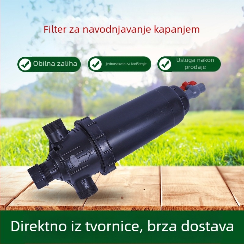 Filter za kapljično navodnjavanje s uklonjivom mrežicom i automatskim ispranjem