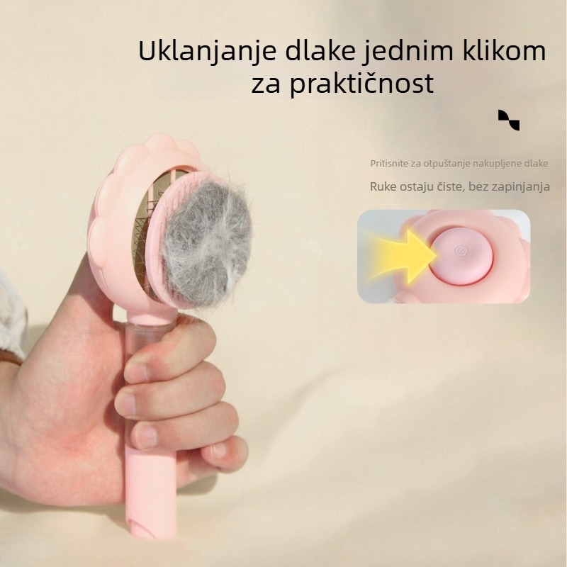 Sprej četka za kućne ljubimce — četka za dlaku mačaka i psa, uklanjanje otpale dlake, igličasti češalj