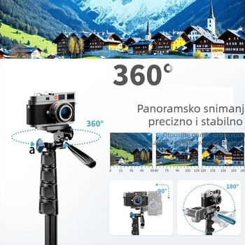 Polam-photo E17A aluminijski stativ, 1,7 m, za kamere, prijenos uživo i fotografiju
