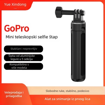 GoPro stativ za livestreamanje, kompatibilan s DJI Action kamerom, mini teleskop selfie štapić, prenosan