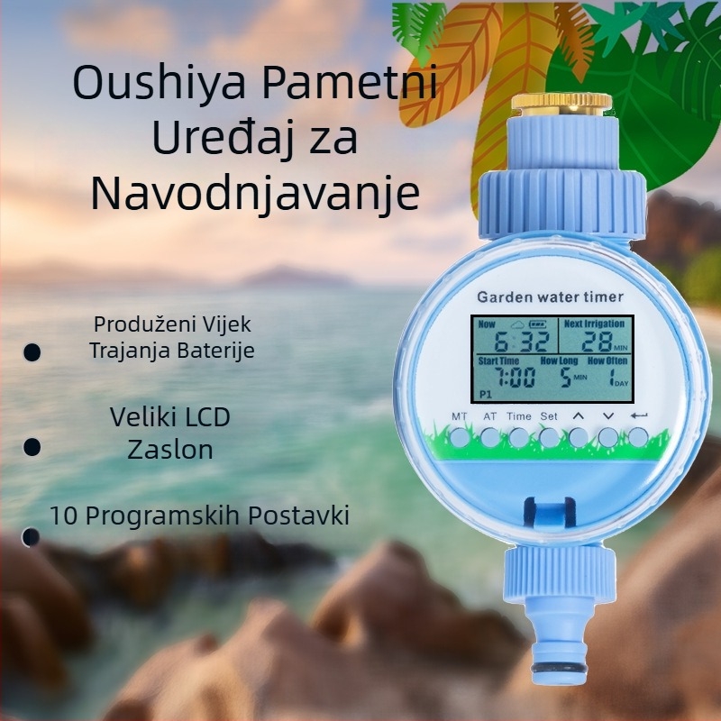 Oshiya Automatski upravljač zalijevanja biljaka s tajmerom za navodnjavanje, mikro raspršivačem i senzorom kiše