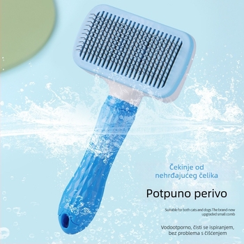 Četka s iglicama za kućne ljubimce — masažna četka za uklanjanje dlaka, uklanja otpalu dlaku.