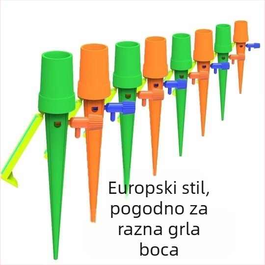 Automatski sustav za zalijevanje saksija s podesivim protokom vode i ventilom sa prekidačem