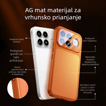 Yicheng zaštitna kućišta za Redmi K90 Pro Max – otporna na otiske prstiju, otporna na pad, ne blokira zvučnike, matirani PC materijal, minimalistički dizajn