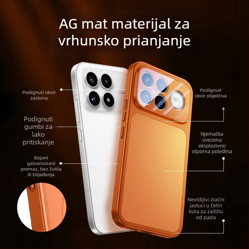 Yicheng zaštitna kućišta za Redmi K90 Pro Max – otporna na otiske prstiju, otporna na pad, ne blokira zvučnike, matirani PC materijal, minimalistički dizajn