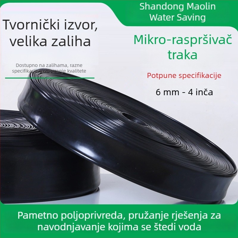 Poljoprivredna mikro raspršivačka traka za polja, 6 točaka, 1,5 inčna raspršivačka traka, zemaljska navodnjavanje cijev, ojačana mikro raspršivačka traka