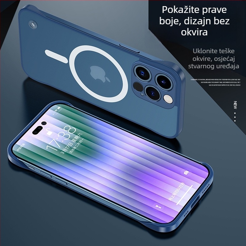 iPhone 17 Pro bezokvirno kućište, tanko i lagano, otporno na pad, MagSafe bežično punjenje