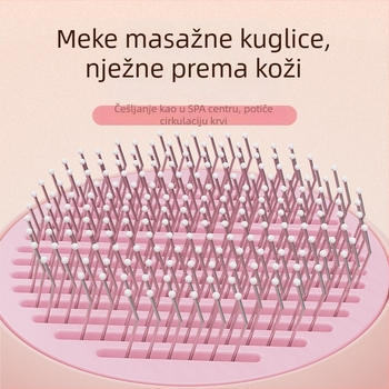 Kreativna četka za kućne ljubimce s otiskom šljive, četka za uklanjanje dlaka jednim klikom, samočišćujuća četka za raščešljavanje pasa i mačaka