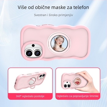Valovita magnetska rotirajuća držač 2u1 za iPhone 16 Pro