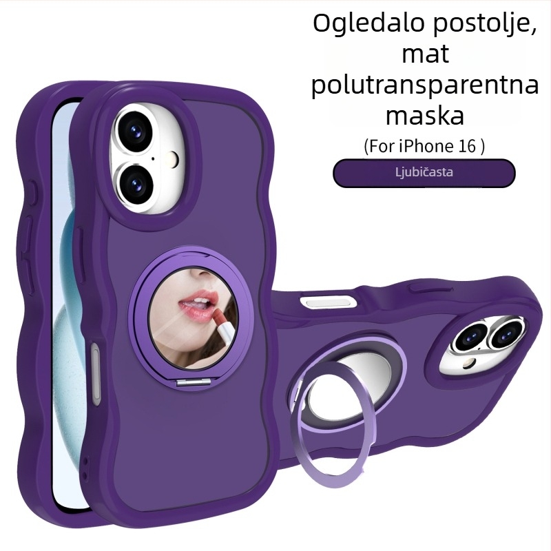 Valovita magnetska rotirajuća držač 2u1 za iPhone 16 Pro