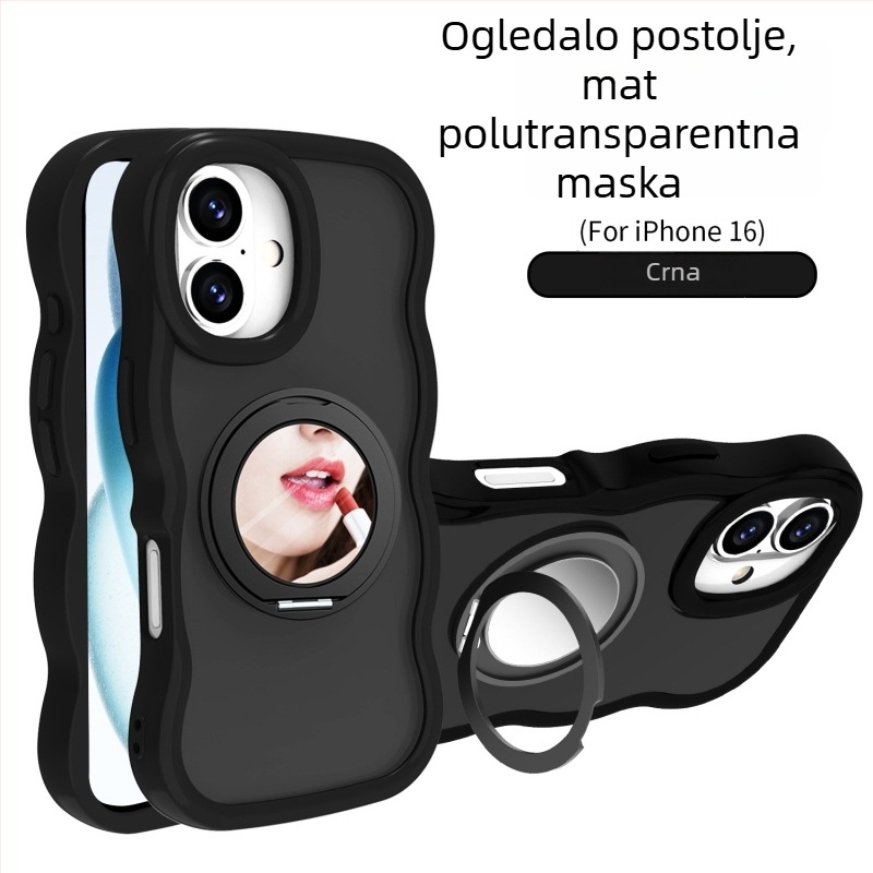 Valovita magnetska rotirajuća držač 2u1 za iPhone 16 Pro
