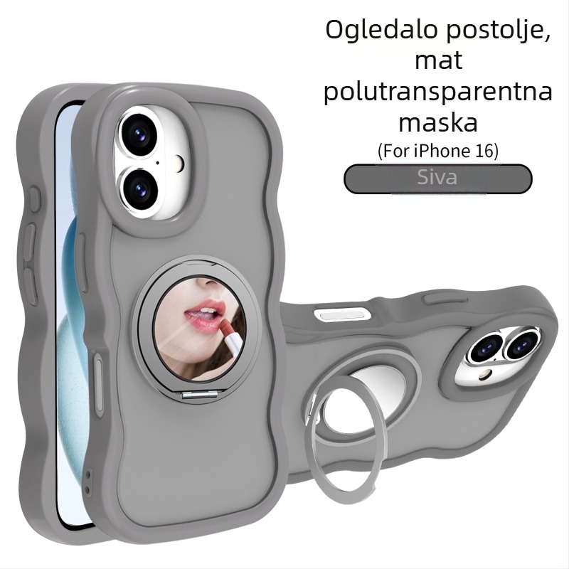 Valovita magnetska rotirajuća držač 2u1 za iPhone 16 Pro