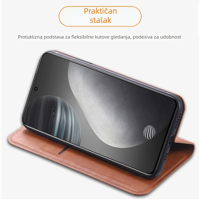 Zaštitno kućište za Huawei Enjoy 70 i Enjoy 70 Pro, otporno na padove, potpuno prekrivanje, mat PU koža