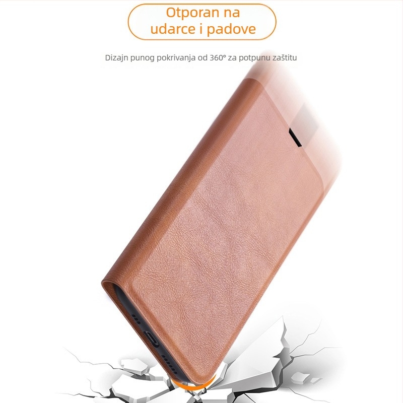 Zaštitno kućište za Huawei Enjoy 70 i Enjoy 70 Pro, otporno na padove, potpuno prekrivanje, mat PU koža